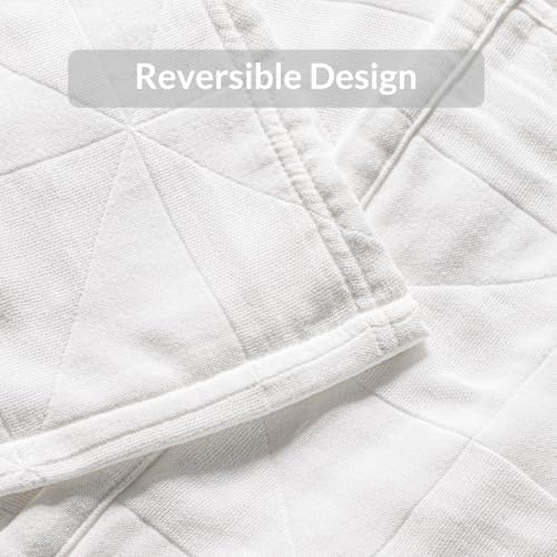 Exclusivo Mezcla 100% Cotton Muslin Blanket for Bed, King Size 4-Layer Moisture-Wicking and Breathable Ultra Soft Gauze Blanket for Spring Summer, 104"x90", Pure White - color: Pure White, size: King (104"x90")