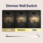 JONATHAN Y 14" Black and Light Taupe Wood Beaded LED Semi Flush Mount Light, Boho Farmhouse 3-Light Ceiling Chandelier with Cream Wood Bead Shade for Nursery, Bedroom JYL9020A - color: Black/Light Taupe