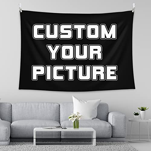 BLINGPAINTING Custom Tapestry: Upload Images, Create Your Own Personalized Backdrop for Living Room, Bedroom, Dorm or Home Decor (30" W x 30" L) - size: 30"L x 30"W