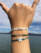 choice of all String Bracelets for Women Boho Wave Surfer Beach Wear Cute Bracelets Set Summer Friendship Jewelry Accessories Beach Stuff - color: C3:3 pcs green mountain string bracelets