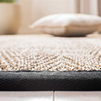 SAFAVIEH Area Rug 2x3 - Natural Fiber Collection - Natural & Black, Seagrass, Herringbone Pattern with Border (NF115C) - color: Natural/Black, size: 2' x 3' (Rectangular)