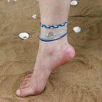 choice of all String Bracelets for Women Boho Wave Surfer Beach Wear Cute Bracelets Set Summer Friendship Jewelry Accessories Beach Stuff - color: D2:12 pcs blue orange surfer bracelets