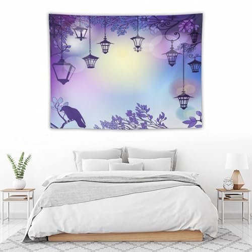 Houselerax Gothic Crow Tapestry,Black Birds Crow Gothic Dark Witchy Wall Hanging Decor Tapestries for Bedroom Living Room 60"x40" - color: Gothic-2, size: W60xL40in