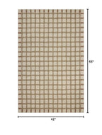 Loloi Magnolia Home by Joanna Gaines Waylon Collection WAY-02 Natural/Rust 3'-6" x 5'-6" Accent Rug - color: Natural / Rust, size: 3'6" x 5'6" (Rectangular)