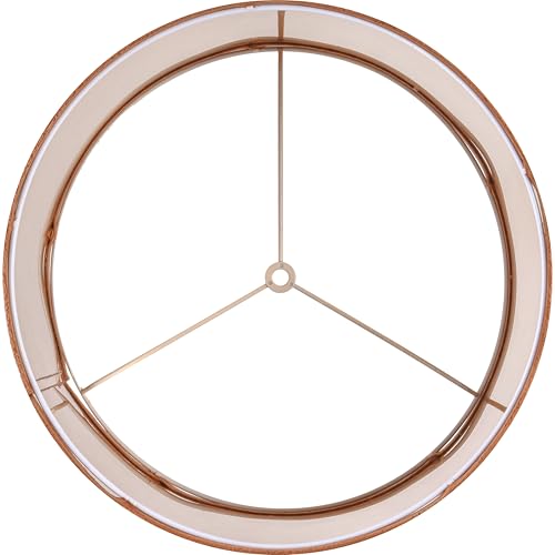 GO&SO Burnt Orange Velvet Drum Lamp Shades Set of 2 Medium, Replacement Lamp Shade 13" Top x 13" Bottom x 10" High(Spider)- Modern Fabric Lampshade for Table Lamp,Floor Lamps -Assembly Require - color: Burnt Orange-Velvet, size: 13*13*10 inch-2 Pack