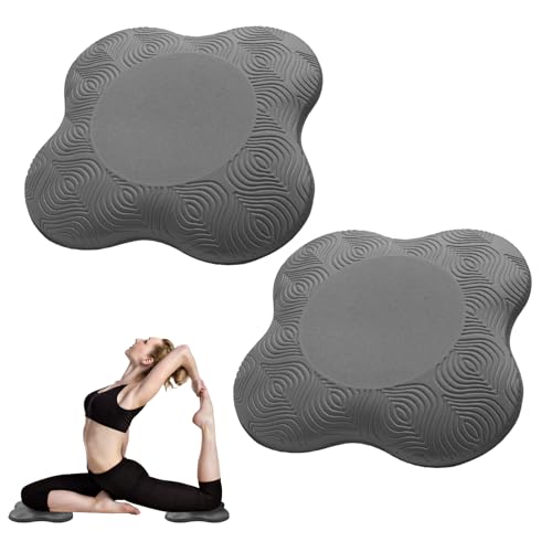 2 packs Yoga Knee Pad Mats Extra Thick for Knees Elbows Wrist Hands Head Foam Pilates Kneeling pad Yoga Knee Cushion Thick Exercise Pads for Knees Elbows Wrist Hands Head Foam Pilates Kneeling pad，Support Foam Pads for Women and Men - color: grey