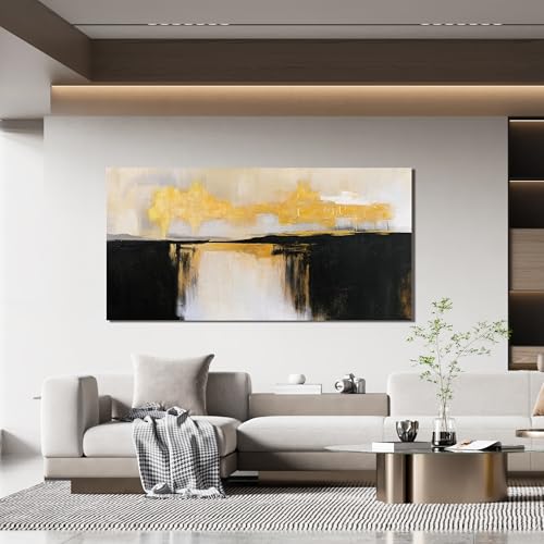 Canvas Wall Art Decor Wall Art Pictures for Living Room Abstract Art Work Black and White Wall Art Decor Modern Black and Gold Abstract Wall Art Prints For Bedroom Office Kitchen Wall Decor 20" x 40" - color: XY-K, size: 40"L x 20"W