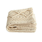 Nearly Natural 16in. Boho Woven Macrame Decorative Pillow Cover