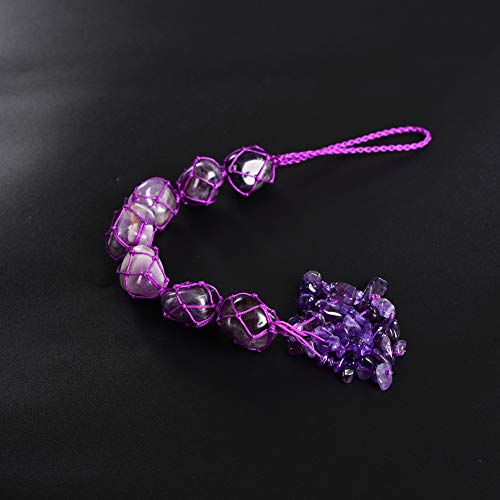 Hanging Ornaments Natural Amethyst Ornaments Home Decor Gemstones Reiki Feng Shui Ornament Window Wall Ornament - color: A-style 5