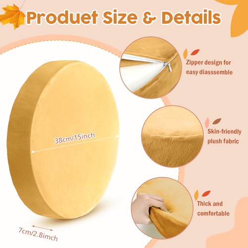 GlikCeil 8 Pcs Round Floor Pillow Cushions for Kids Classroom 15'' Soft Flexible Seating Chair Floor Seats for Reading Corner Playroom - Winter & Spring School Supplies (Gilded Earth Collection) - color: Gilded Earth Collection