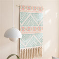 BMIDRUT Macrame Woven Tapestry Wall Hanging Tapestry Bohemian Tapestries Art Tapestry for Home Apartment Dorm Room Backdrop 20x35 Inch - color: C6