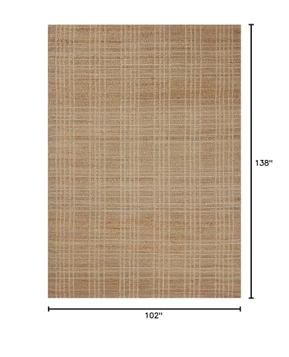 Loloi Chris Loves Julia Judy Collection JUD-01 Natural/Cream 8'-6" x 11'-6" Area Rug - color: Natural / Cream, size: 8'6" x 11'6" (Rectangular)