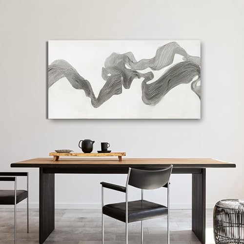 Abstract Wall Art Decor Wall Art Pictures for Living Room Abstract Canvas Art Wall Decor Gray White Wall Art Prints Artwork for Walls Modern Minimalist Wall Art Decorations Home Office Decor 20" X 40" - color: JYQ-01Q, size: 40"L x 20"W