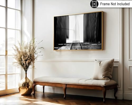 Monem Art Between Two Buildings Print - Delusive Corridor Poster - Architecture Art - Monochrome Office or Living Room Decor - 8x10 Unframed Wall Art by Adam Dauria - color: Style-04, size: 8"L x 10"W