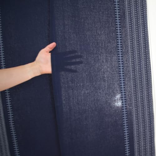 Doorway Curtain (W33.5'xH66.9') Takumi Tapestry Japanese noren Room Divider (Dark Navy) - color: Dark Navy