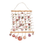 DECHOUS Sea Shell Wall Hanging Decor: Beach Ocean Macrame Wall Hanging Seashell Decor for Home Coastal Beach Themed Room - 20x15 Inch