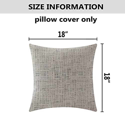 Home Brilliant Decorative Accent Pillow Covers Chenille Throw Pillows for Couch Bedroom Plush Cushion Cover for Sofa, 2 Pack, 18x18 inch (45cm), Cream Mixed Black - color: Cream Mixed Black, size: 18" x 18" (Pack of 2)