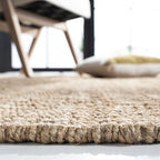 SAFAVIEH Natural Fiber Collection Runner Rug - 2'6" x 6', Grey, Handmade Boho Fringe Woven Jute, Ideal for High Traffic Areas in Living Room, Bedroom (NF368C) - color: Grey, size: 2'6" x 6' (Runner)