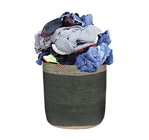 Jute Planter Basket Woven Basket for 8" Flower Pot Floor Indoor Planters, 10” x 10” Storage Organizer Basket Rustic Home Decor, Boho Storage Earth-friendly Planter (10x10 Inches, Red White Diamond 25) - color: Red White Diamond 25, size: 10x10 inches