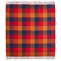 Pendleton Eco-Wise Washable Throw with Fringe 54" x 60" - 100% Wool, All Season, Washable, Soft and Durable Blanket for Home and Outdoor Adventures - Copper/Red - color: Copper/Red