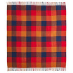 Pendleton Eco-Wise Washable Throw with Fringe 54" x 60" - 100% Wool, All Season, Washable, Soft and Durable Blanket for Home and Outdoor Adventures - Copper/Red - color: Copper/Red