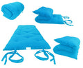 Twin Size Traditional Japanese Floor Futon Mattresses, Tatami Foldable Cushion Mats, Yoga, Meditaion 80 x 39 x 3 (Turquoise) - color: Turquoise