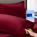 THREAD SPREAD 100% Cotton King Size Pillow Cases Set of 2 - Luxury 400 Thread Count Pillow Cases King Size (Burgundy), Soft Cooling Breathable & Durable Sateen Hotel Cotton Pillowcases - color: Burgundy, size: King - Pack of 2