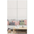 Ruomeng Full Length Wall Mirror Tiles - 12" x 10" x 8Pcs Frameless Full Body Mirror Tiles Wall Mounted Mirror for Home Gym Vanity Bedroom, Living Room - size: 12"x10"-8pcs