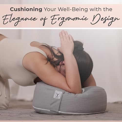 Y O Gayo Meditation Cushion and Floor Pillow. Ideal for Meditation Pillow, Yoga, & Floor Sitting - Premium Buckwheat Supportive Round Cushion with Changeable Cover. Versatile & Stylish - 16" in