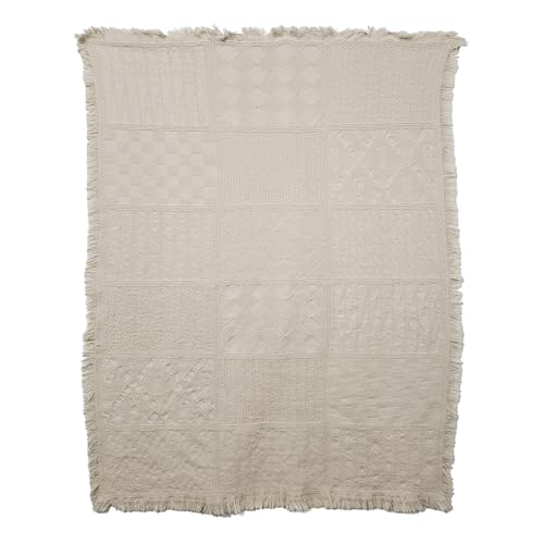 Pure Country Weavers Irish Fisherman Natural Waffle Weave Blanket - Gift Tapestry Throw Woven from Cotton - Made in The USA (69x48) - color: Irish Fisherman