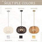 17.7 Inch Rattan Pendant Light White Hemp Rope Rattan Light Fixture Wicker Chandelier Woven Pendant 3-Light Boho Chandelier for Kitchen Island - color: 17.7" White