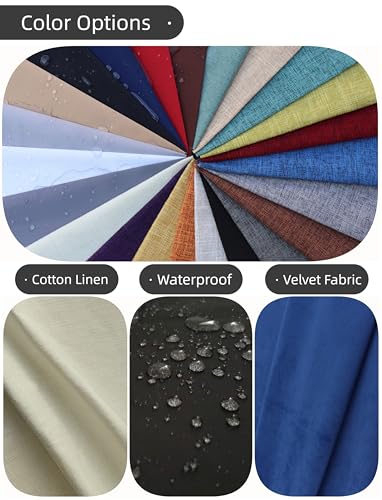 SINCERE Custom Tufted Cushions Indoor, Foam Filler, Cut to Size Bench Pillow, Bespoke Shape Window Seat Chair Pad, Tailored 2/3/4 Seater Piped Sofa Booster Back Cushion with Removable Cover, 30+Colors - color: Custom Tufted Cushion