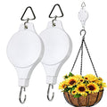 Adjustable Plant Pulley Hanger-2 Pack, Plant Pulley Retractable Hanger, Pully Hook for Hanging Garden Basket Pots, Bird Feeder Outdoor Heavy Duty