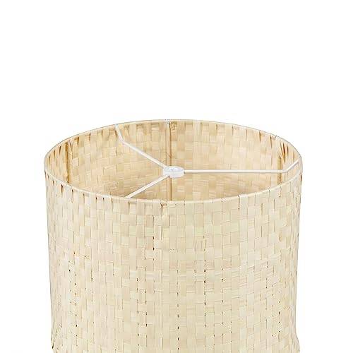 Aspen Creative 31603, Drum Spider Lamp Shade, Natural Palm Leaf, 12" Top x 12" Bottom x 9" Height - color: Palm Leaf
