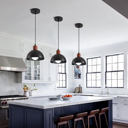 Woven Pendant Light Boho Chandelier, Rattan Pendant Lights Kitchen Island, Farmhouse Pendant Lighting with Hand Woven Wicker Shade, Boho Chandelier Light Fixtures Ceiling Hanging Light - color: 1 pack 7.87 IN