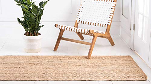 Unique Loom Braided Jute Collection Area Rug - Dhaka (2' 7" x 6' 1" Runner, Natural) - color: Natural, size: 2'7" x 6'1" (Runner)