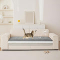 VClife Modern Couch Cover, Non Slip Dog Sofa Cover, Gray, 35.4" x 63" | Pet-friendly Sofa Covers, Scratch-resistant, Waterproof, Non Slip That Stay Firmly In Place, Durable and Machine Washable - color: 01# Gray, size: 35.4" x 63"