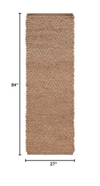 SAFAVIEH Natural Fiber Collection Runner Rug - 2'3" x 7', Natural, Handmade Farmhouse Fringe Jute, Ideal for High Traffic Areas in Living Room, Bedroom (NF731A) - size: 2'3" x 7' (Runner)
