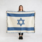 Pure Country Weavers Israel Flag Blanket - Gift Tapestry Throw Woven from Cotton - Made in The USA (69x48) - color: Israel Flag