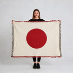 Pure Country Weavers Japan Flag Blanket - Gift Tapestry Throw Woven from Cotton - Made in The USA (69x48) - color: Japan Flag