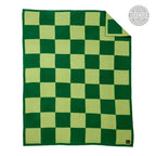 Wicked Elphaba Paul Tazewell Checkered Bedding Soft Cozy Feather Knit Intarsia Throw Blanket, 50 in x 60 in, (Officially Licensed Product) By Franco Collectibles - color: Wicked - Elphaba Checkered, size: 50 in x 60 in