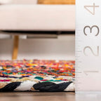 Nuloom Tammara Multicolor, 4' x 6', Hand Braided, Bohemian, Cotton, Soft and Cozy, High Traffic, Stain Resistant, Easy Clean, Durable Area Rug for Bedroom, Living Room, Dining, Den, Entryway
