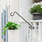 12-Inch Deck Bird Feeder Hanger for Railing, Outdoor Decor Plant Hanger, Balcony Railing Hook - 22LB Capacity - for Hanging Plants, Bird Feeders, Lanterns, Wind Chimes - size: 12 inch 1 Pack