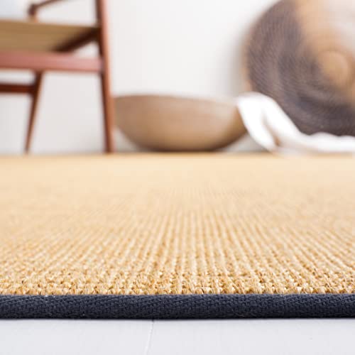 Martha Stewart SAFAVIEH x Collection Area Rug - 2'3" x 8' Runner, Natural & Grey, Sisal & Jute, Ideal for Living Room, Hallway, Foyer, Entryway, Bedroom (MSR9501G) - color: Natural/Grey, size: 2'3" x 8' (Runner)