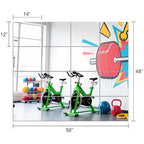 Ruomeng Home Gym Mirrors 14" x 12" x 16Pcs Wall Mounted Mirror Glass Frameless Full Length Mirror Tiles for Home Gym, Bedroom, Door & Bathroom - size: 14"x12"-16pcs