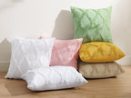 decorUhome Spring Throw Pillow Covers 16x16 Inch Set of 2, Soft Plush Faux Fur Wool Pure White Accent Couch Pillow Covers for Modern Farmhouse Bed Sofa Living Room