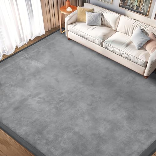 Baby Play Mat for Floor Nursery Rug Muscle Mat Area Rug Playroom Rug 79"x158" Playpen Mat Elastic Foam 1.3" Thick Crawling Mat for Babies,Toddlers, Infants, Kids,Grey - color: Grey, size: 79"x158"