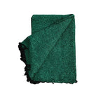 Open Road Goods Solid Color Mexican Yoga Blanket – Large Handwoven Throw for Yoga, Beach, Camping or Home – Soft and Durable Cotton Blend - color: Green Blanket