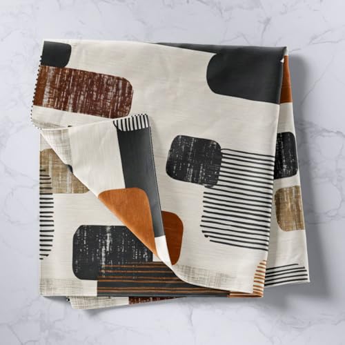 jejeloiu Abstarct Tapestry Geometric Wall Art Graffiti Stripes Lines Wall Hanging Blanket for Living Room Bedroom Home Decor Small 51"x59" - color: Black Grey Beige, size: Small