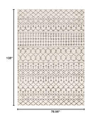 Livabliss Elsie Global Bohemian Area Rug,6'7" x 9',Khaki/Gray - color: Khaki / Gray, size: 6'7" x 9' (Rectangular)